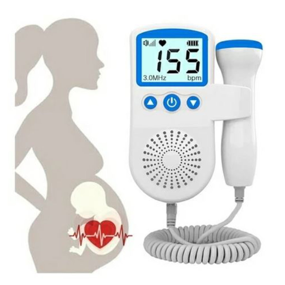 Monitor de frecuencia cardíaca Doppler fetal