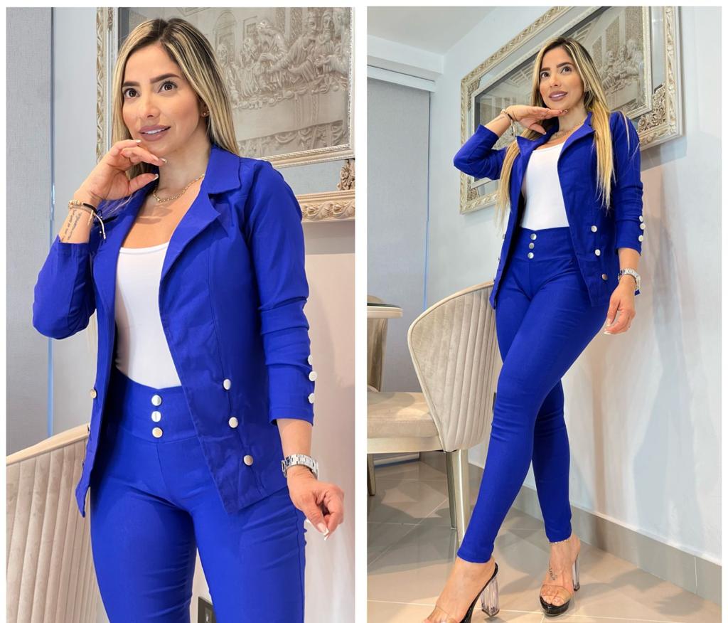 Conjunto 3 piezas blazer largo 2094