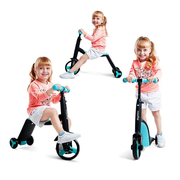 Scooter Monopatín 3 En 1 Triciclo Bicicleta