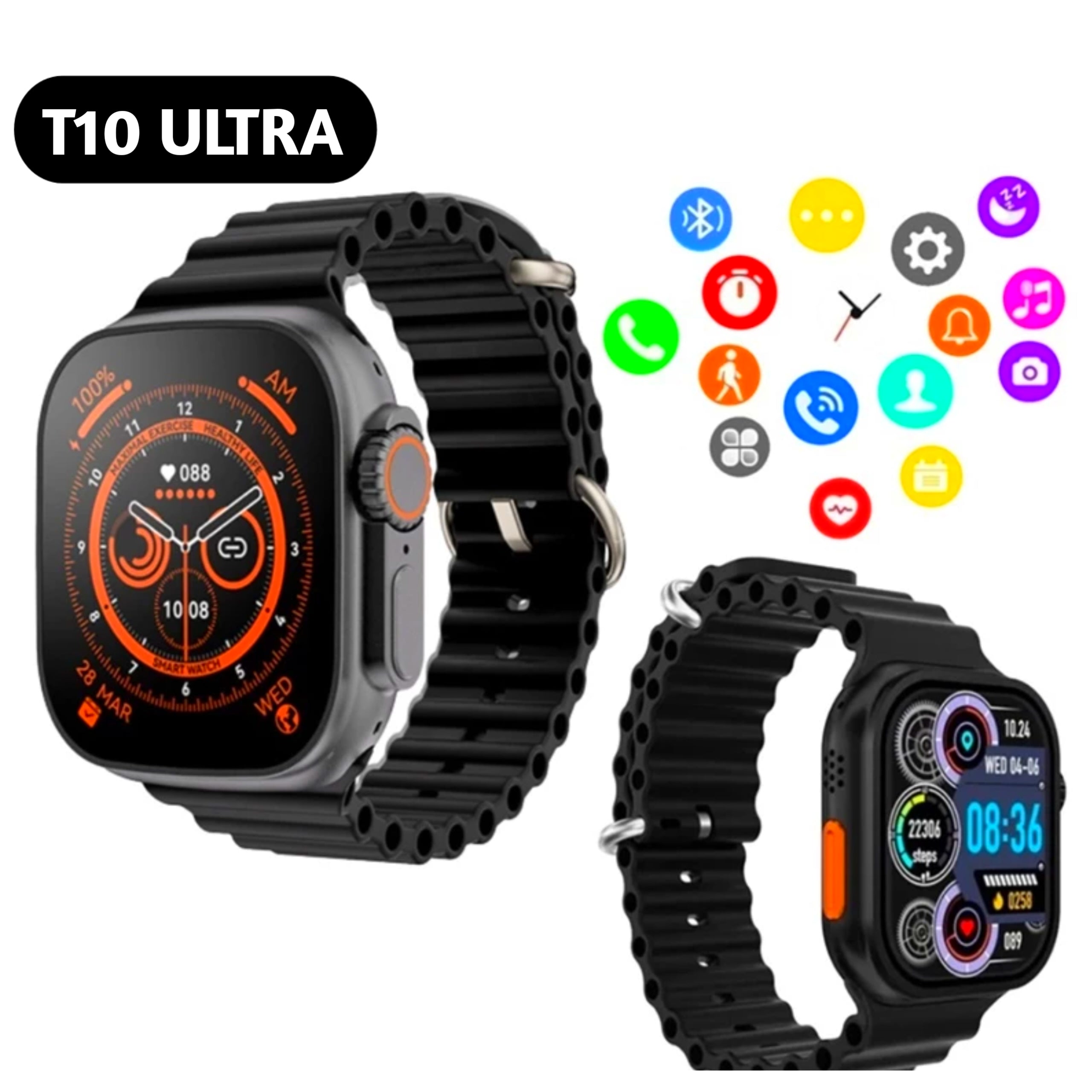 RELOJ INTELIGENTE SMARTWATCH T10 ULTRA. GRATIS AUDIFONOS M10